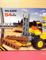 ของเล่นตัวต่อเหมือนเลโก้ LEGO ชุดรถก่อสร้าง รุ่น Forklift