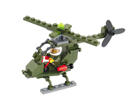 รูปภาพที่2 ของสินค้า : ของเล่นตัวต่อเหมือนเลโก้ LEGO ชุดทหาร รุ่น Helicopter
