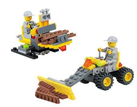 รูปภาพที่3 ของสินค้า : ของเล่นตัวต่อเหมือนเลโก้ LEGO ชุดรถก่อสร้าง รุ่น Forklift