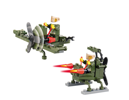 รูปภาพที่3 ของสินค้า : ของเล่นตัวต่อเหมือนเลโก้ LEGO ชุดทหาร รุ่น Helicopter